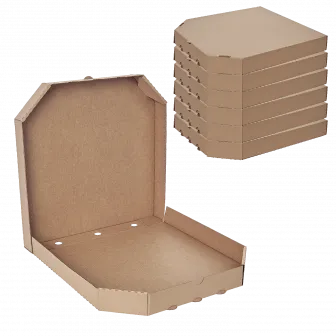 Коробка для пиццы 30*30 крафт / крафт  микрогофра /100шт/