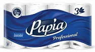 Papia туалетная бумага 3сл 20м - [56шт]  ярко-белая