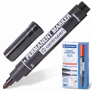 Маркер перманентный черный - 2.5мм Centropen (10шт*кор)