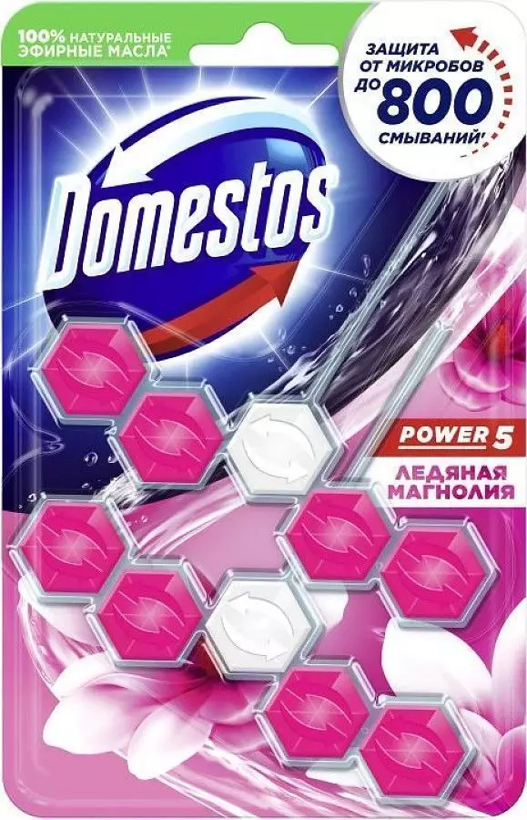 Подвесной очиститель унитаза "DOMESTOS" 2шт (55гр)