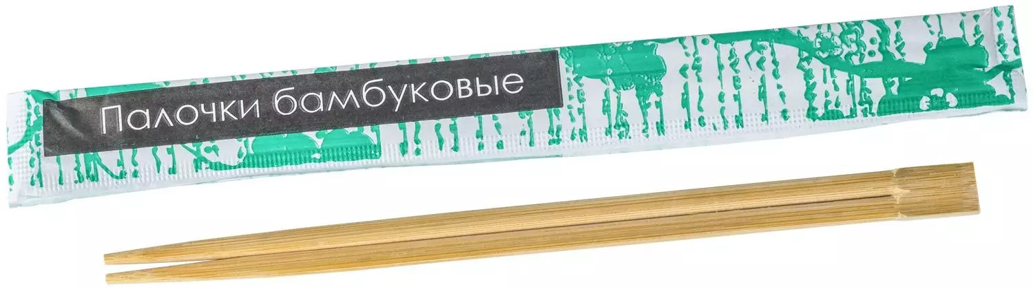 Палочки для ролл Квадратные бамбуковые в бумаге 100шт (30шт-уп)