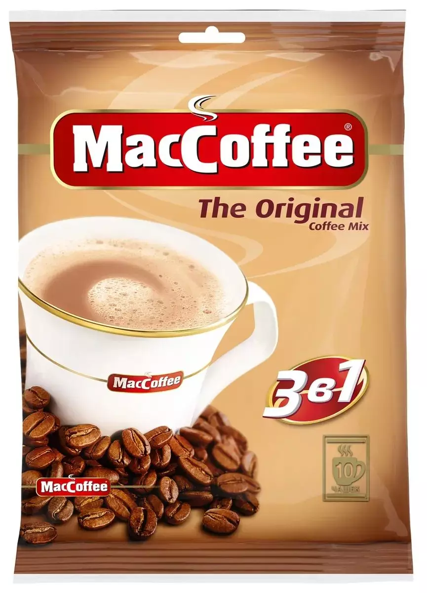 Напиток кофейный растворимый 3 в 1 "Маккофе" 10шт (10шт-уп)