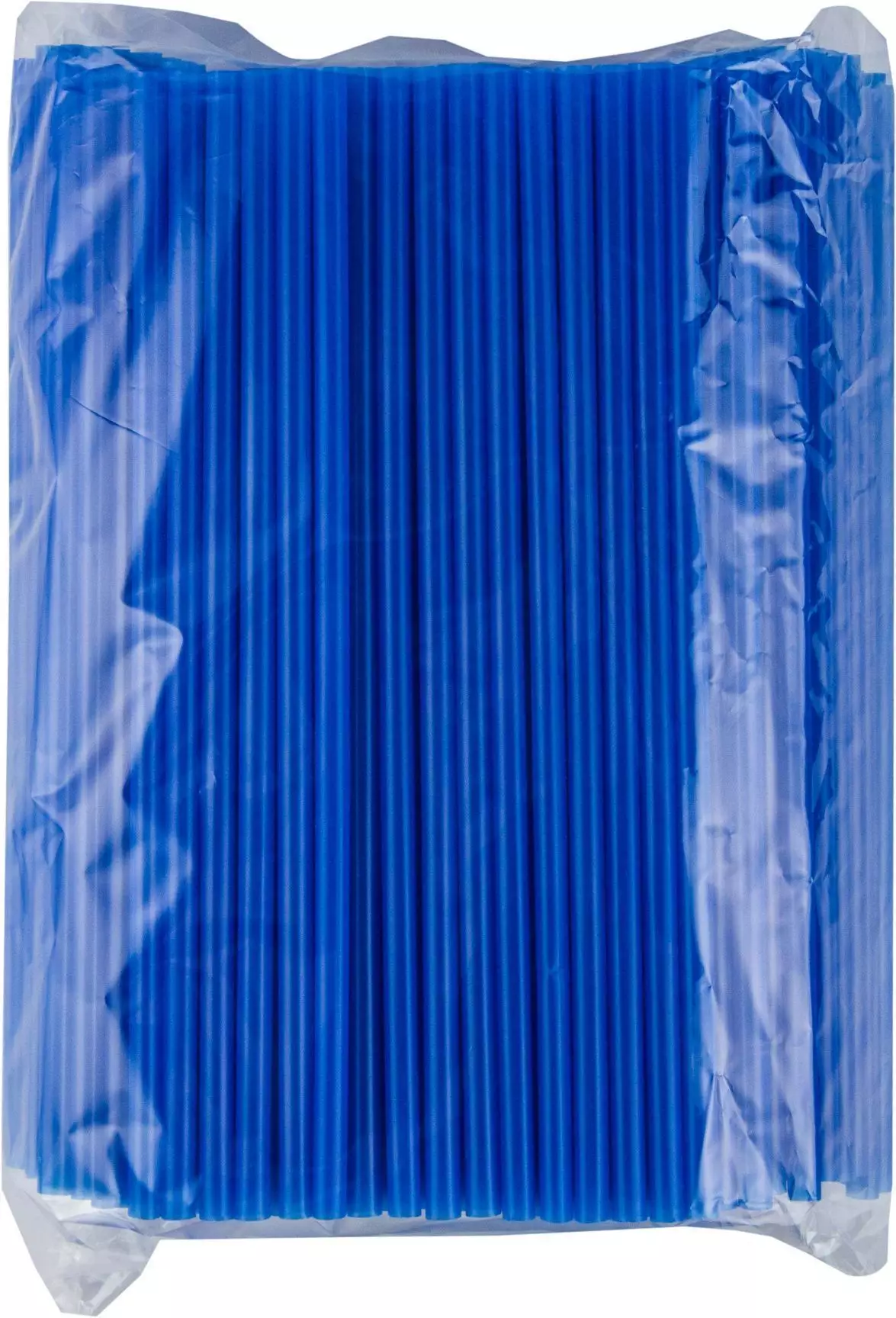 Трубочки прямые "MILK" Синие /8*240мм/ 250шт (23шт-уп)