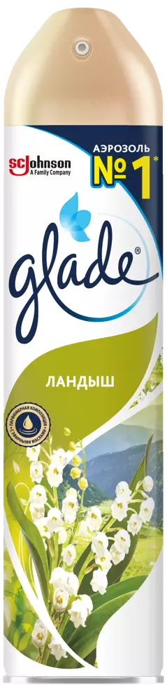 Освежитель воздуха Glade 300мл Ландыш (12шт-уп)