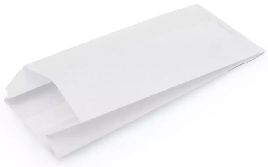 Пакет бумажный без ручек с V-образным дном Белый 90х40х205 "ТП" (1600шт) 