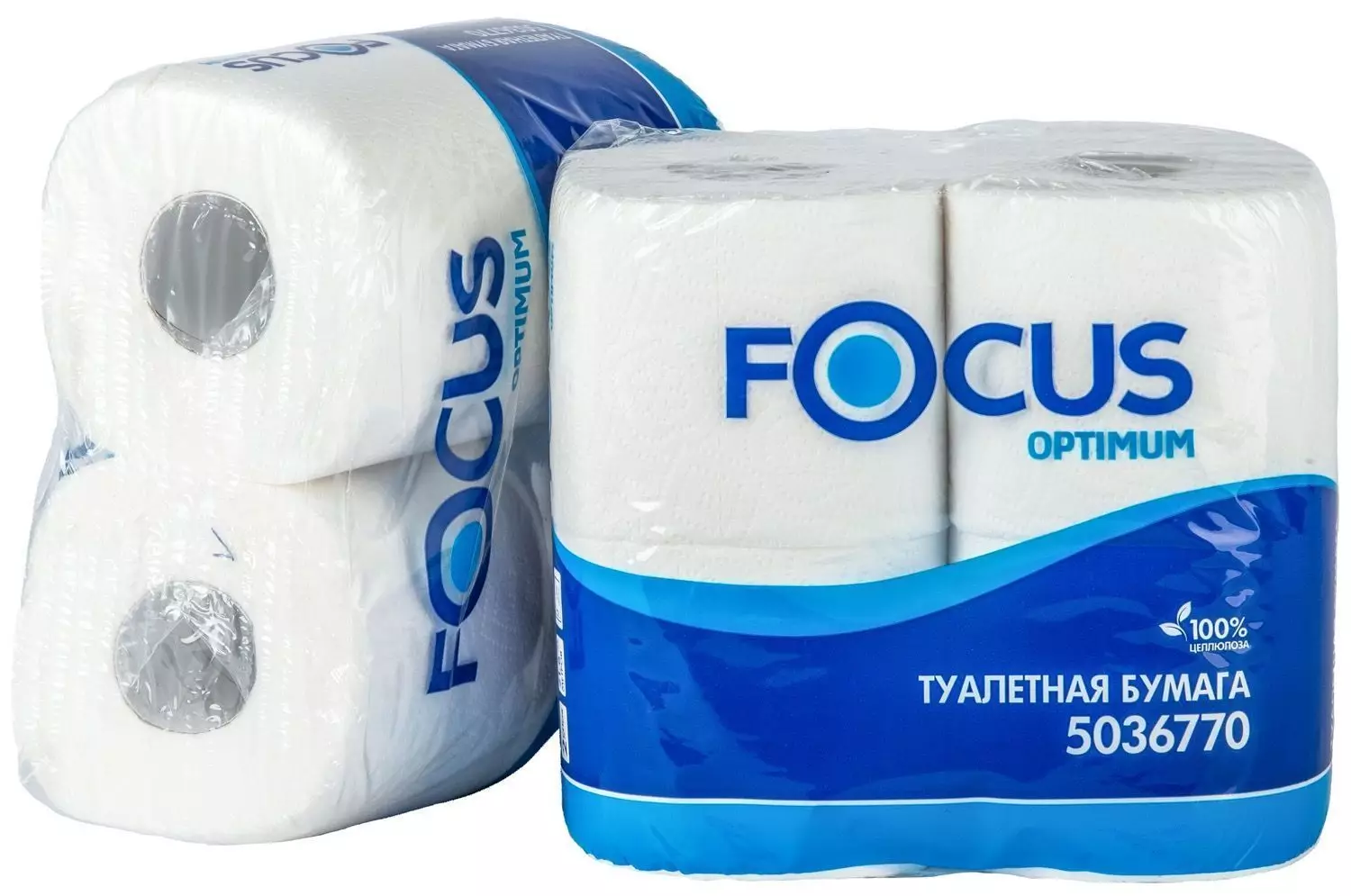 Туалетная бумага 2сл  22м Белая "Focus" (56шт) 