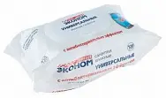 Влажная салфетка антибактериальная с клапаном Эконом "Smart" - 120шт (16шт-уп) 