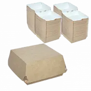 "DoECO" Коробка для бургера крафт - M 100х100х60 (300шт)