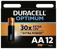 Батарейки АА "Duracell" Optimum (12шт)